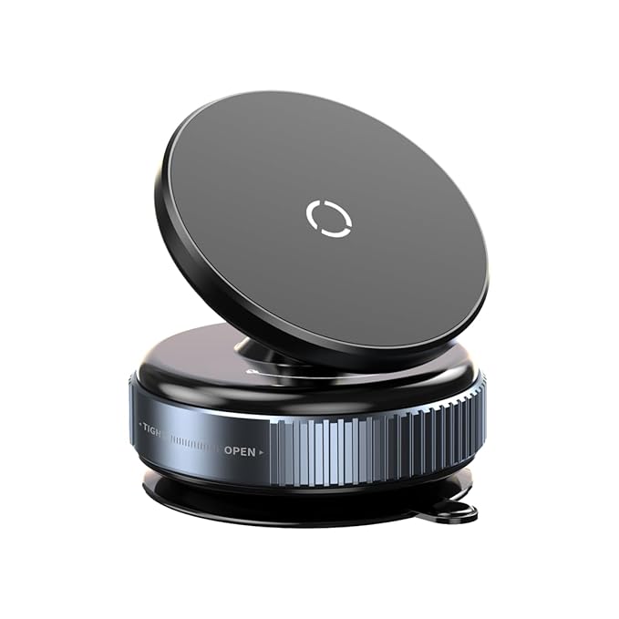 360° Magnetic Vacuum Phone Holder for Car